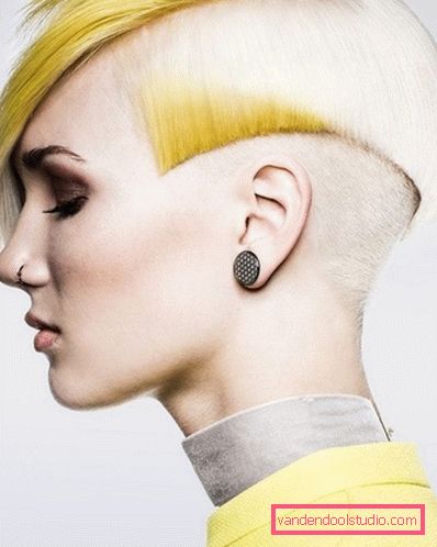 Kreatywna krótka fryzura - trend w modzie 2019