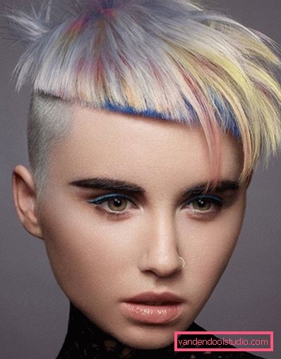 Kreatywna krótka fryzura - trend w modzie 2019