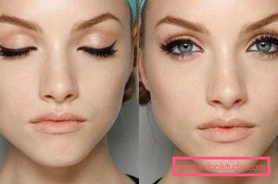 delikatny eyeliner na powiekach