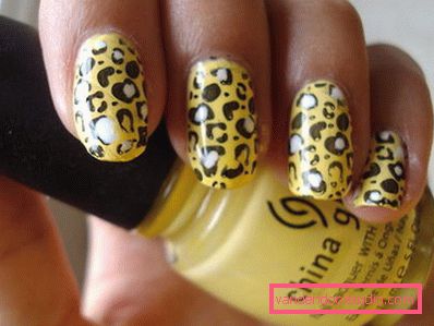 druk zwierząt Manicure na każdy dzień, twórz codzienne zdobienia paznokci