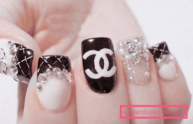 manicure z dżetów