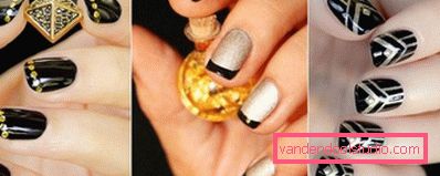 Modny czarny manicure