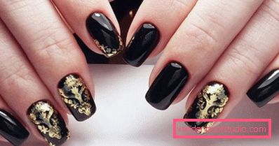 Modny czarny manicure