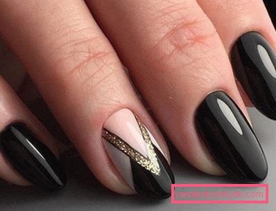 Modny czarny manicure