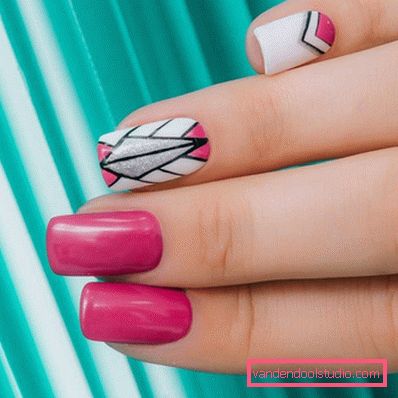 Stylowy geometryczny manicure 2019-2020 roku