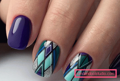 Stylowy geometryczny manicure 2019-2020 roku