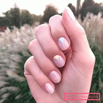 Stylowy geometryczny manicure 2019-2020 roku