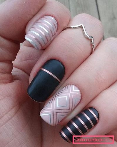 Stylowy geometryczny manicure 2019-2020 roku