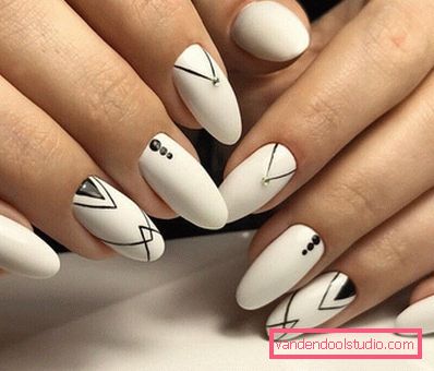 Stylowy geometryczny manicure 2019-2020 roku