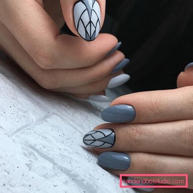 Stylowy geometryczny manicure 2019-2020 roku