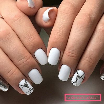 Stylowy geometryczny manicure 2019-2020 roku
