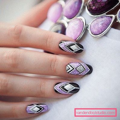 Stylowy geometryczny manicure 2019-2020 roku