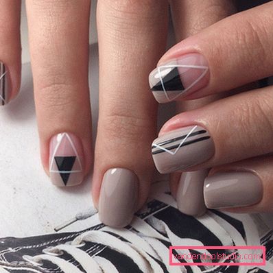 Stylowy geometryczny manicure 2019-2020 roku