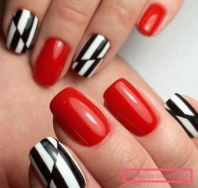 Stylowy geometryczny manicure 2019-2020 roku