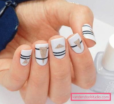 Stylowy geometryczny manicure 2019-2020 roku