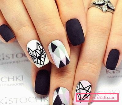 Stylowy geometryczny manicure 2019-2020 roku