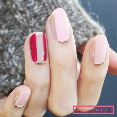 Niesamowity „nagi” manicure w stylu „negatywnej przestrzeni” 2019-2020
