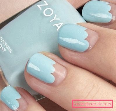 Niesamowity „nagi” manicure w stylu „negatywnej przestrzeni” 2019-2020