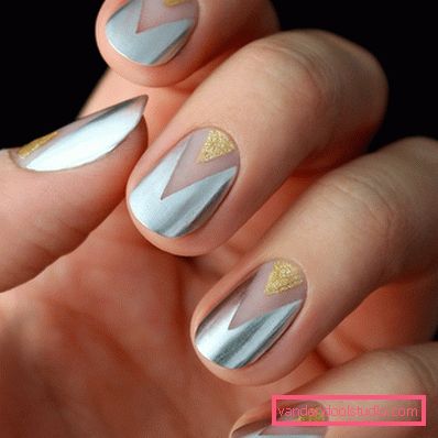Niesamowity „nagi” manicure w stylu „negatywnej przestrzeni” 2019-2020