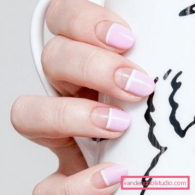 Niesamowity „nagi” manicure w stylu „negatywnej przestrzeni” 2019-2020