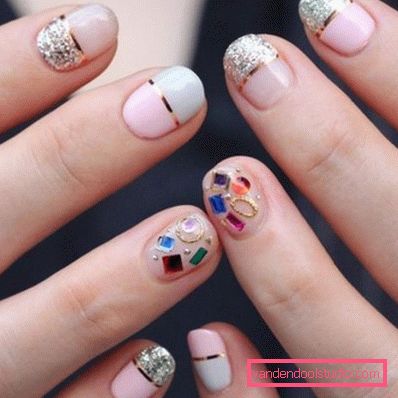 Niesamowity „nagi” manicure w stylu „negatywnej przestrzeni” 2019-2020
