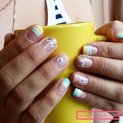Niesamowity „nagi” manicure w stylu „negatywnej przestrzeni” 2019-2020