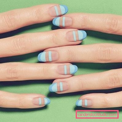 Niesamowity „nagi” manicure w stylu „negatywnej przestrzeni” 2019-2020