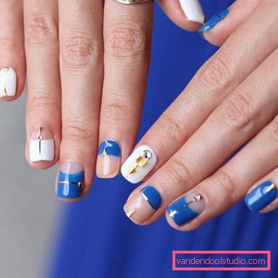Niesamowity „nagi” manicure w stylu „negatywnej przestrzeni” 2019-2020