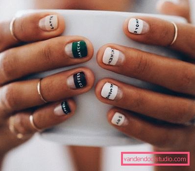 Niesamowity „nagi” manicure w stylu „negatywnej przestrzeni” 2019-2020