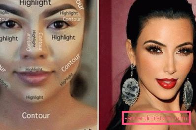 miłośniczka konturowania Kim Kardashian