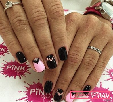 Wspaniały manicure z cyrkoniami 2019-2020