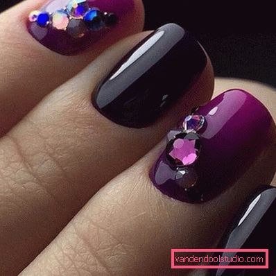 Wspaniały manicure z cyrkoniami 2019-2020