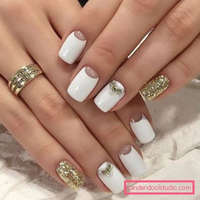 Wspaniały manicure z cyrkoniami 2019-2020