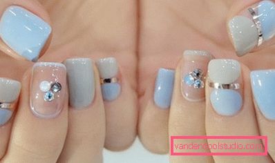 Wspaniały manicure z cyrkoniami 2019-2020
