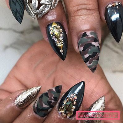 Wspaniały manicure z cyrkoniami 2019-2020