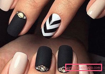 Wspaniały manicure z cyrkoniami 2019-2020