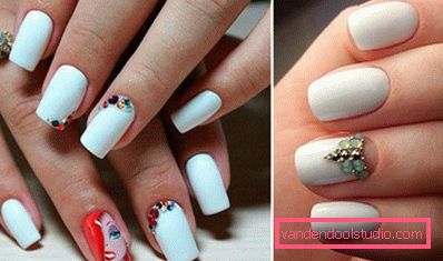 Wspaniały manicure z cyrkoniami 2019-2020