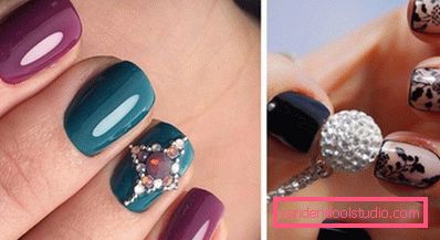 Wspaniały manicure z cyrkoniami 2019-2020
