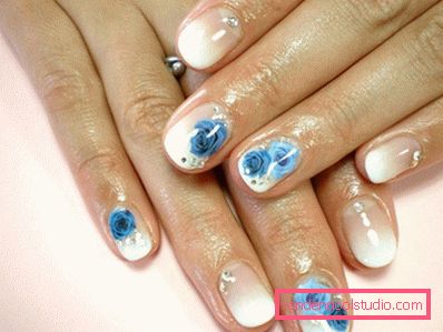 Wspaniały manicure z cyrkoniami 2019-2020