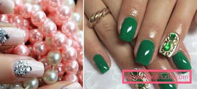 Wspaniały manicure z cyrkoniami 2019-2020