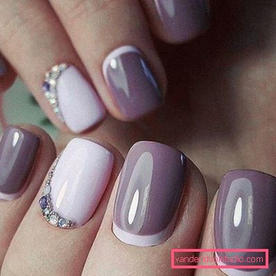 Wspaniały manicure z cyrkoniami 2019-2020