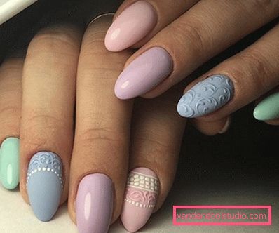 Delikatny pastelowy manicure 2019-2020 rok