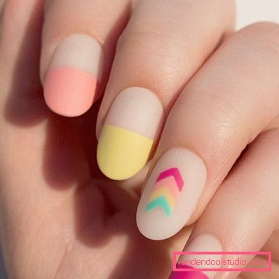 Delikatny pastelowy manicure 2019-2020 rok