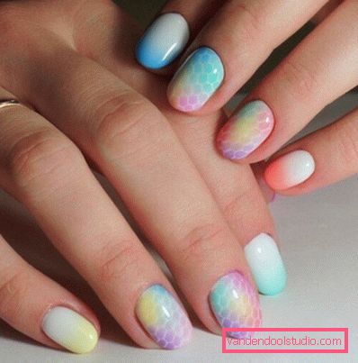 Delikatny pastelowy manicure 2019-2020 rok