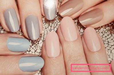 Delikatny pastelowy manicure 2019-2020 rok