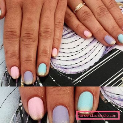 Delikatny pastelowy manicure 2019-2020 rok