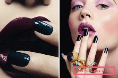 ciemny manicure ciemny manicure