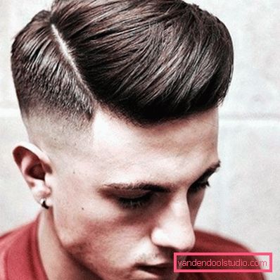 Stylowe fryzury męskie 2017 z ogolonymi świątyniami Męskie fryzury 2019 - nowe fryzury mody