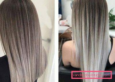 Ombre na ciemne włosy - 250 zdjęć