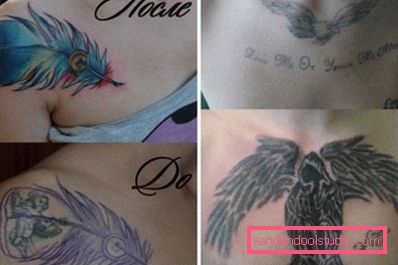 tatuaże przed i po nałożeniu